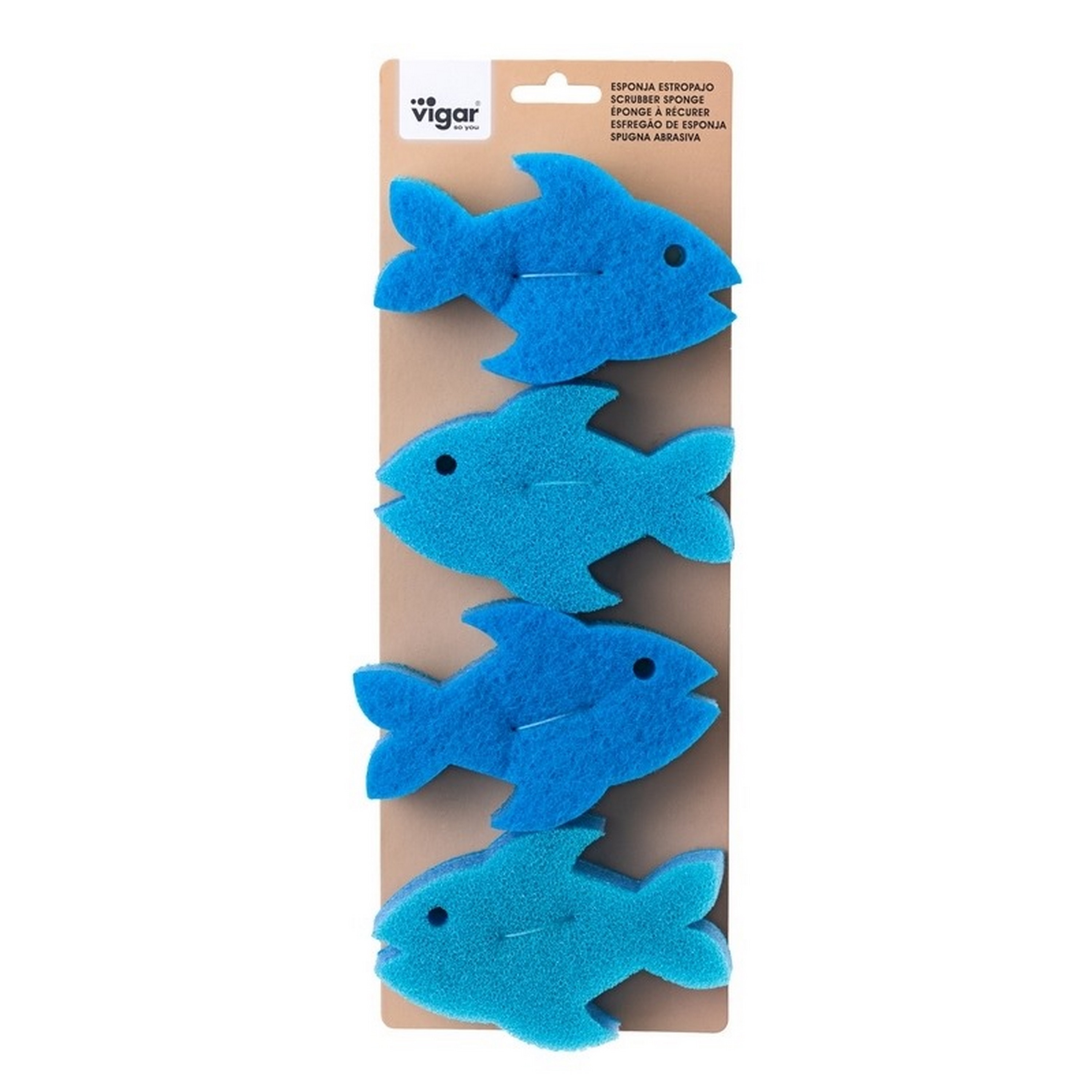 Pacote com 4 unidades. Clube de animais de estimação Fish Sponge