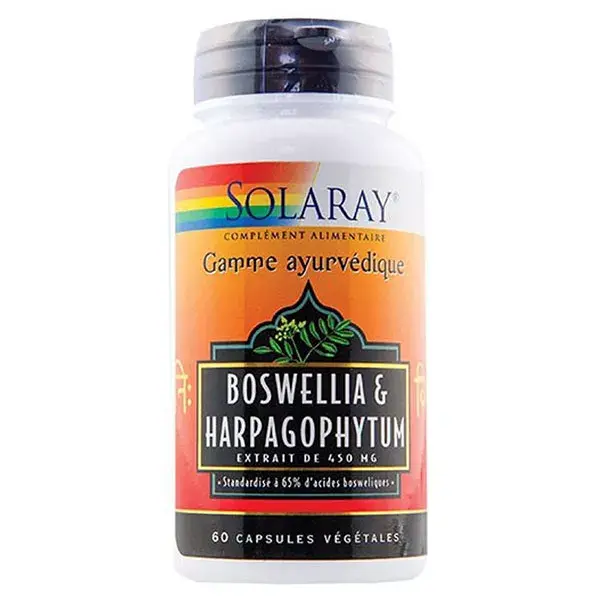Solaray Boswellia e Harpagophytum - 60 cápsulas vegetais