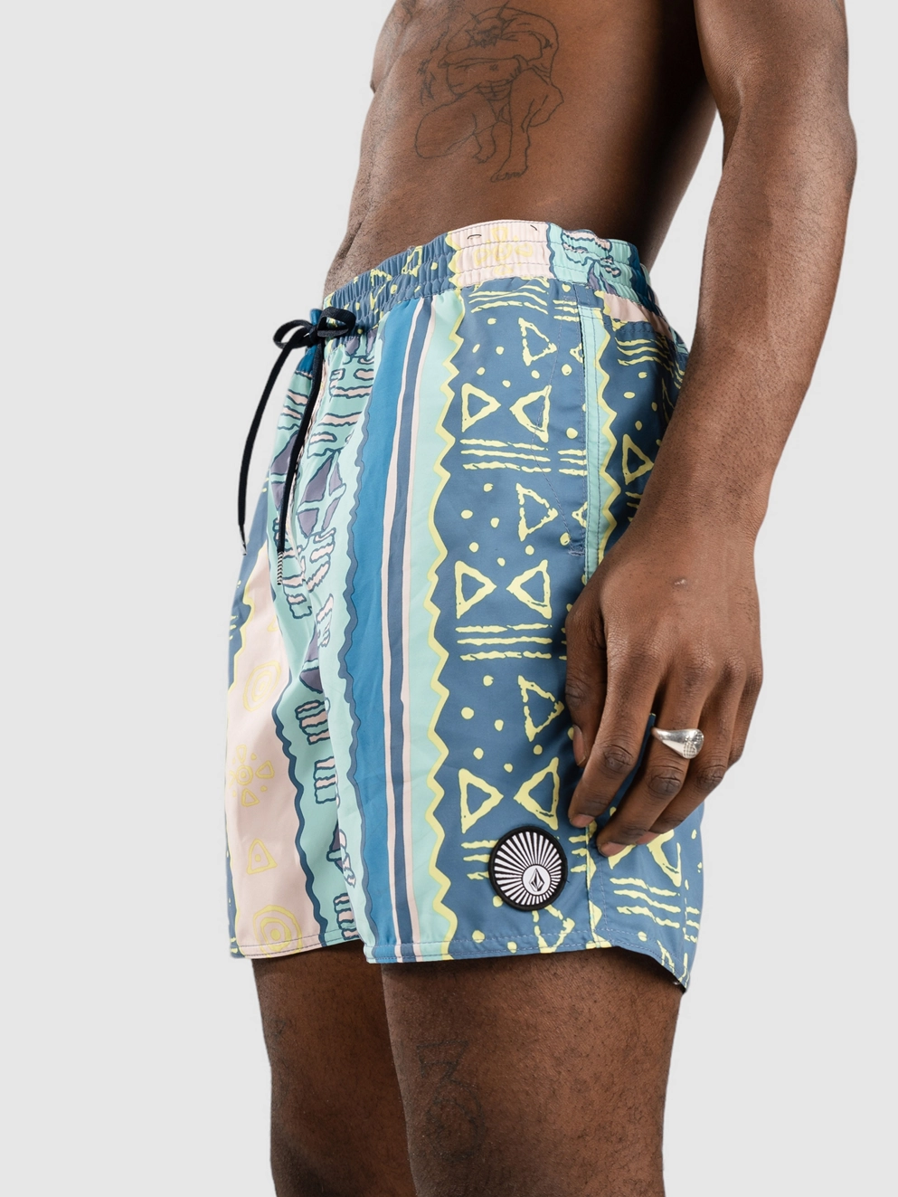 Volcom Lido Print Trunk 17 Boardshorts crete blue