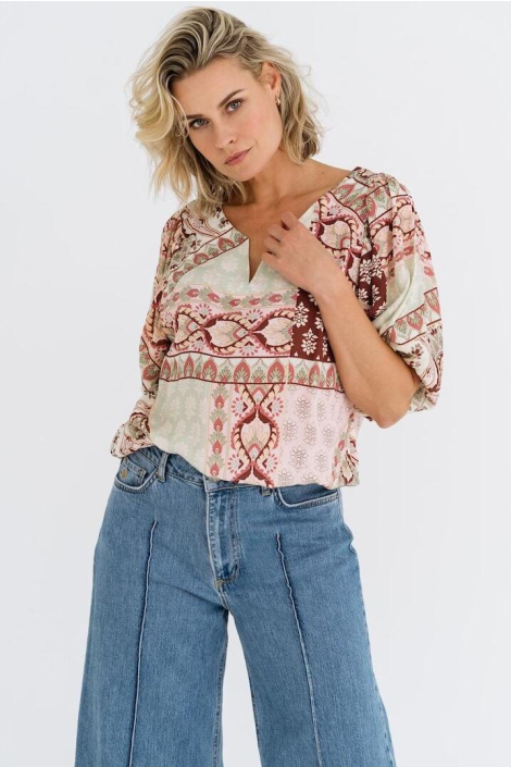 Maicazz multi color dames blouse