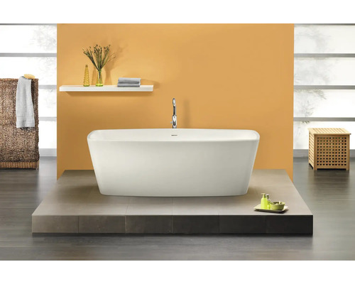 OTTOFOND Luanda bad, 80 x 170 cm, glanzend wit, glad, 703601