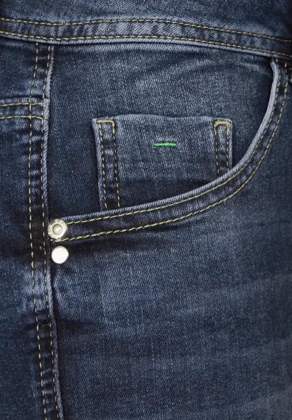 Casual fit Jeans - mid blue used wash