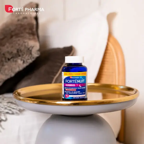 Forté Pharma FortéNuit Melatonina 1,9 mg Gomas Herbais GABA para Dormir - 60 gomas