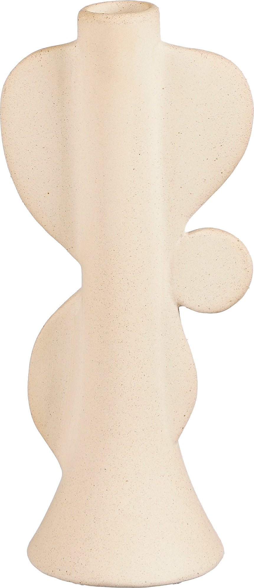 Mica Decorations kandelaar beige 10 x 8 x 23 cm