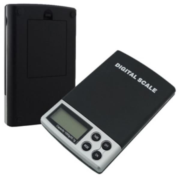 Digitale Feinwaage Taschenwaage 1000g auf 0.1g genau   Kunstleder Etui