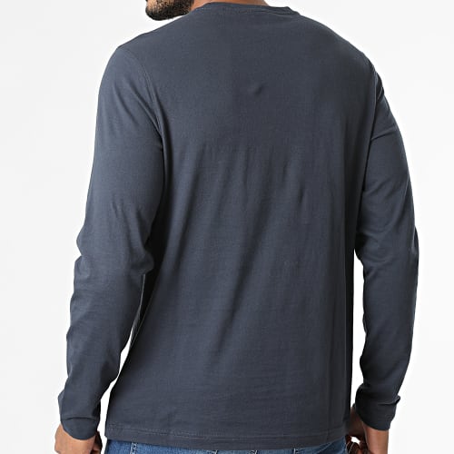 Tee Shirt Manches Longues Peached Jersey Bleu Marine