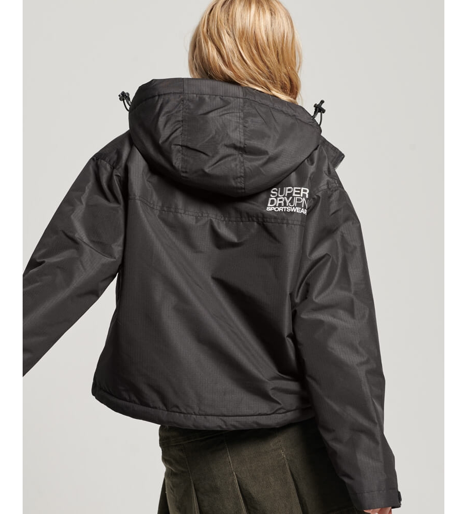 Jaqueta corta-vento Superdry SD-Windheater, preta