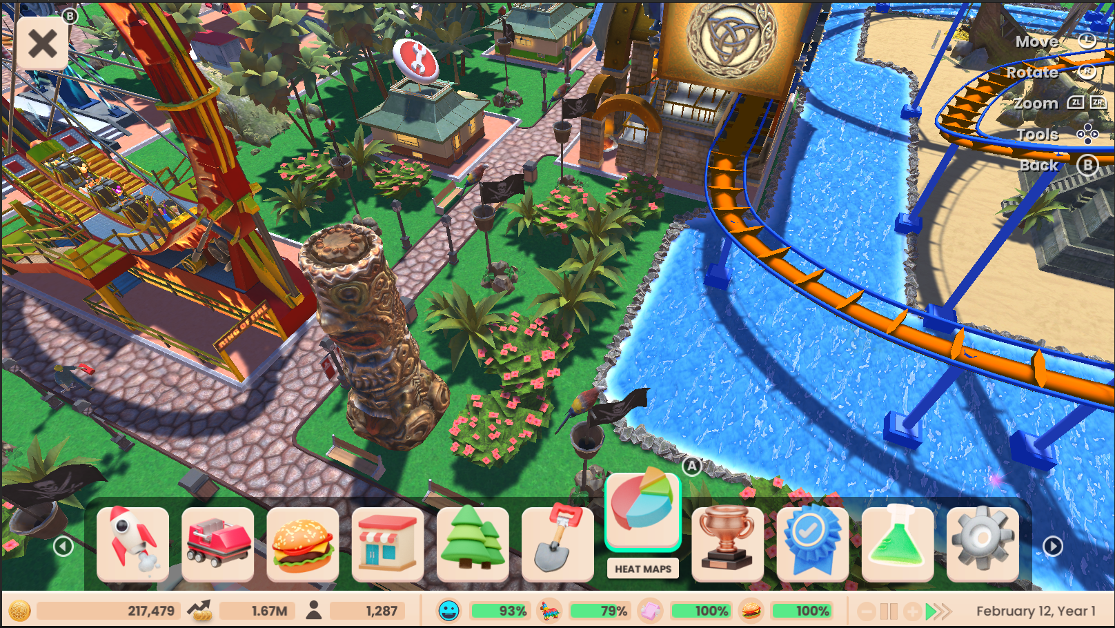 RollerCoaster Tycoon (Adventures Deluxe)- PlayStation 4