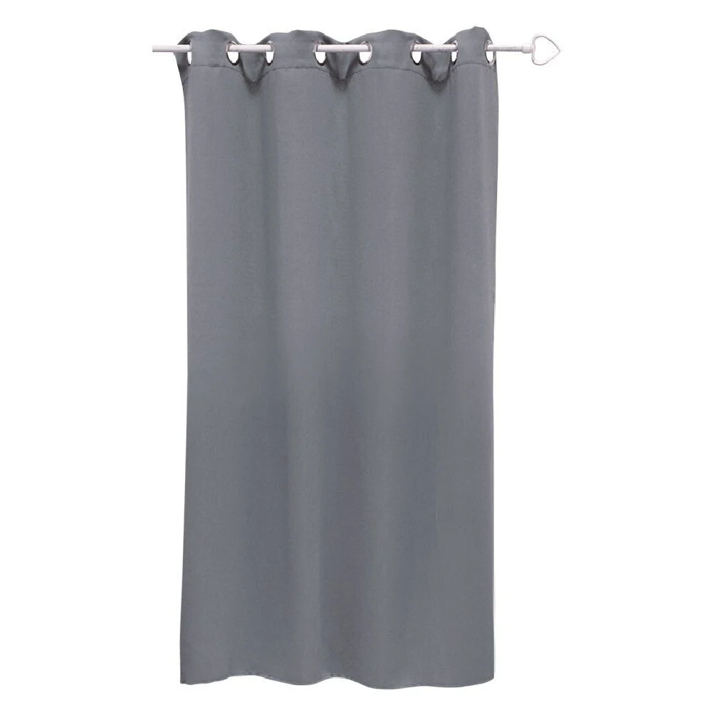 Rideau occultant fenêtre gris foncé 140x180cm