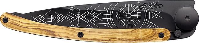 DEEJO - COUTEAU VIKING OLIVIER TATOO BLACK 37 G