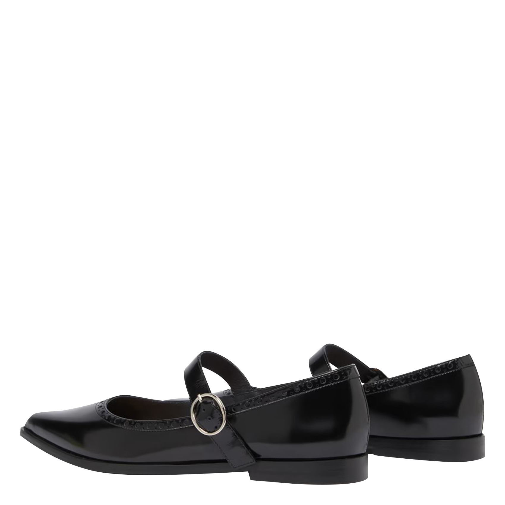 DEMIA - Babies en cuir | Noir