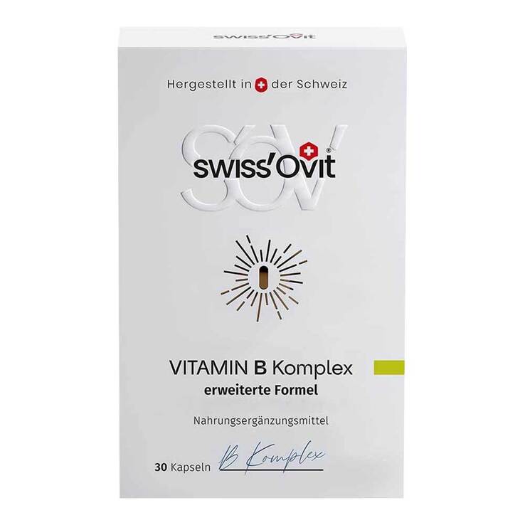 Swissovit Vitamin B Komplex Stoffwechsel-Booster Kapseln, 30 St