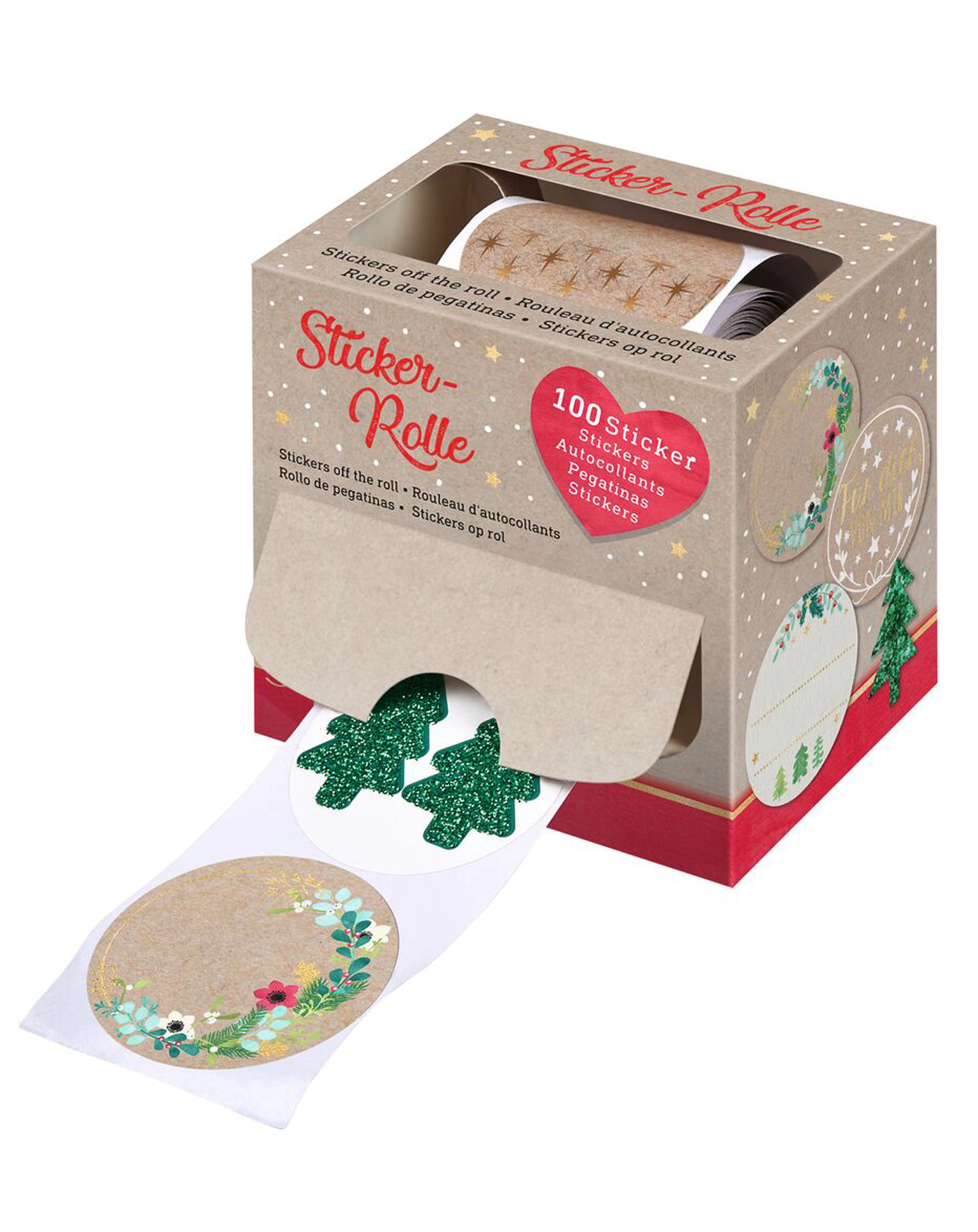 Sticker-Rolle WINTERWUNDER 100er Box