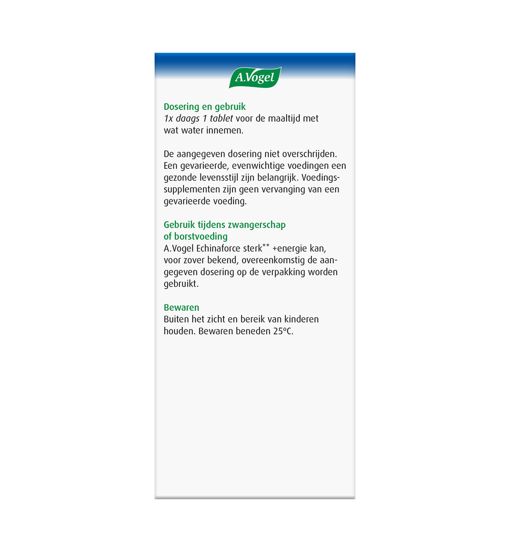 A.Vogel Echinaforce Tablet Sterk & Energie (30 Tabletten)