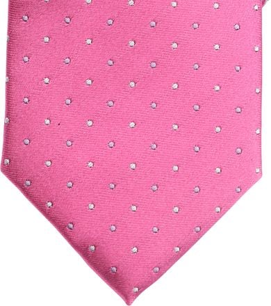 Suitable Zijde Stropdas Stippen Roze TICU04 kopen