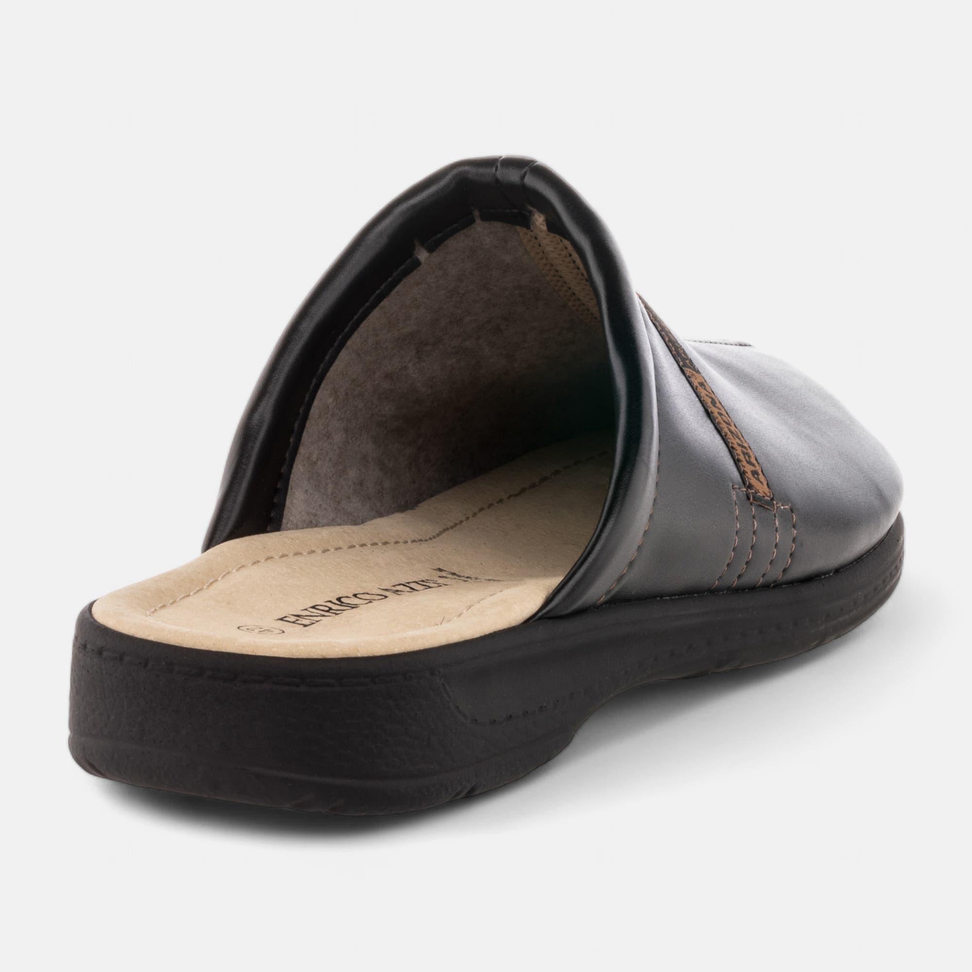 Pantoufles mules Homme noir