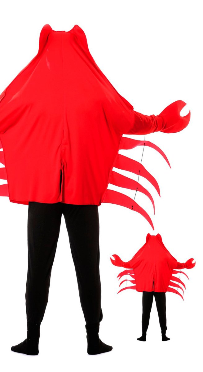Krab Kostuum Rood Heren