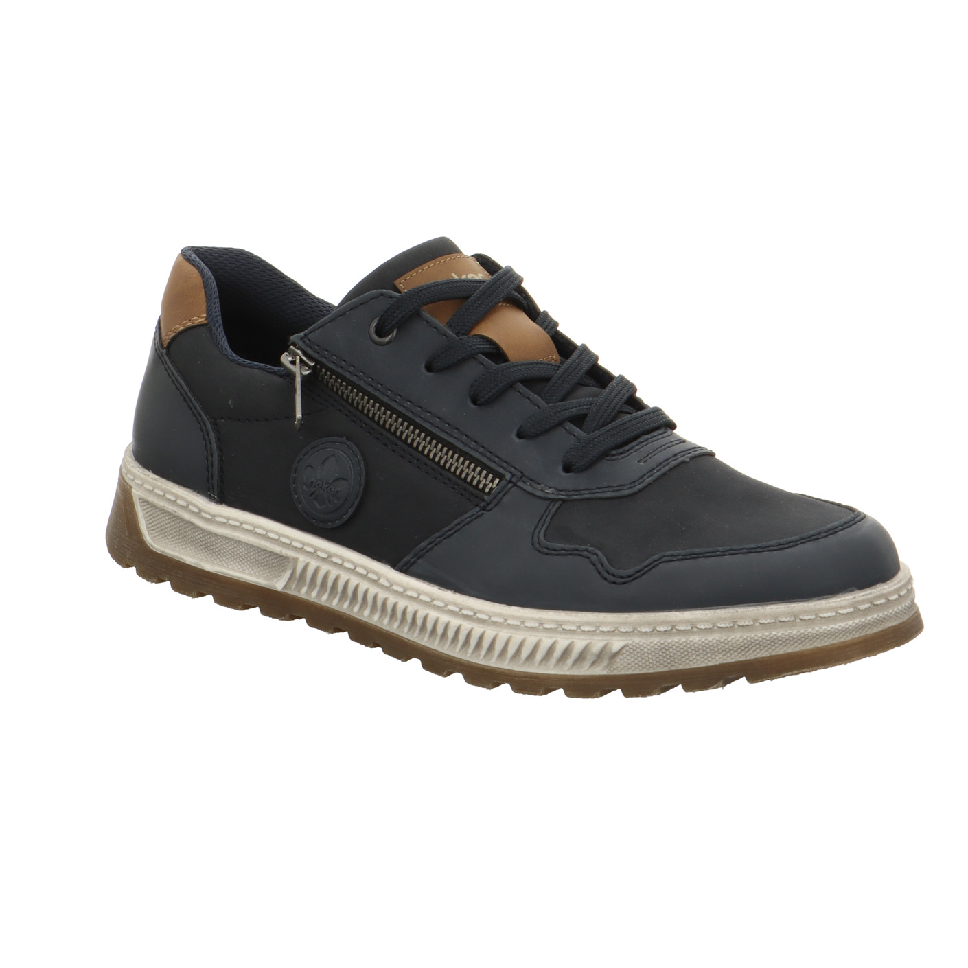 Casual Schnürschuh blau