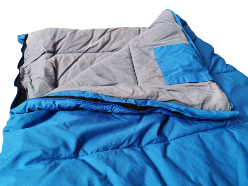 CAMPGURU SLAAPZAK HIPSEP COTTON (BLAUW)