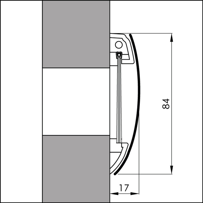 Ellen brievenbusafsluiter Inox (RVS)