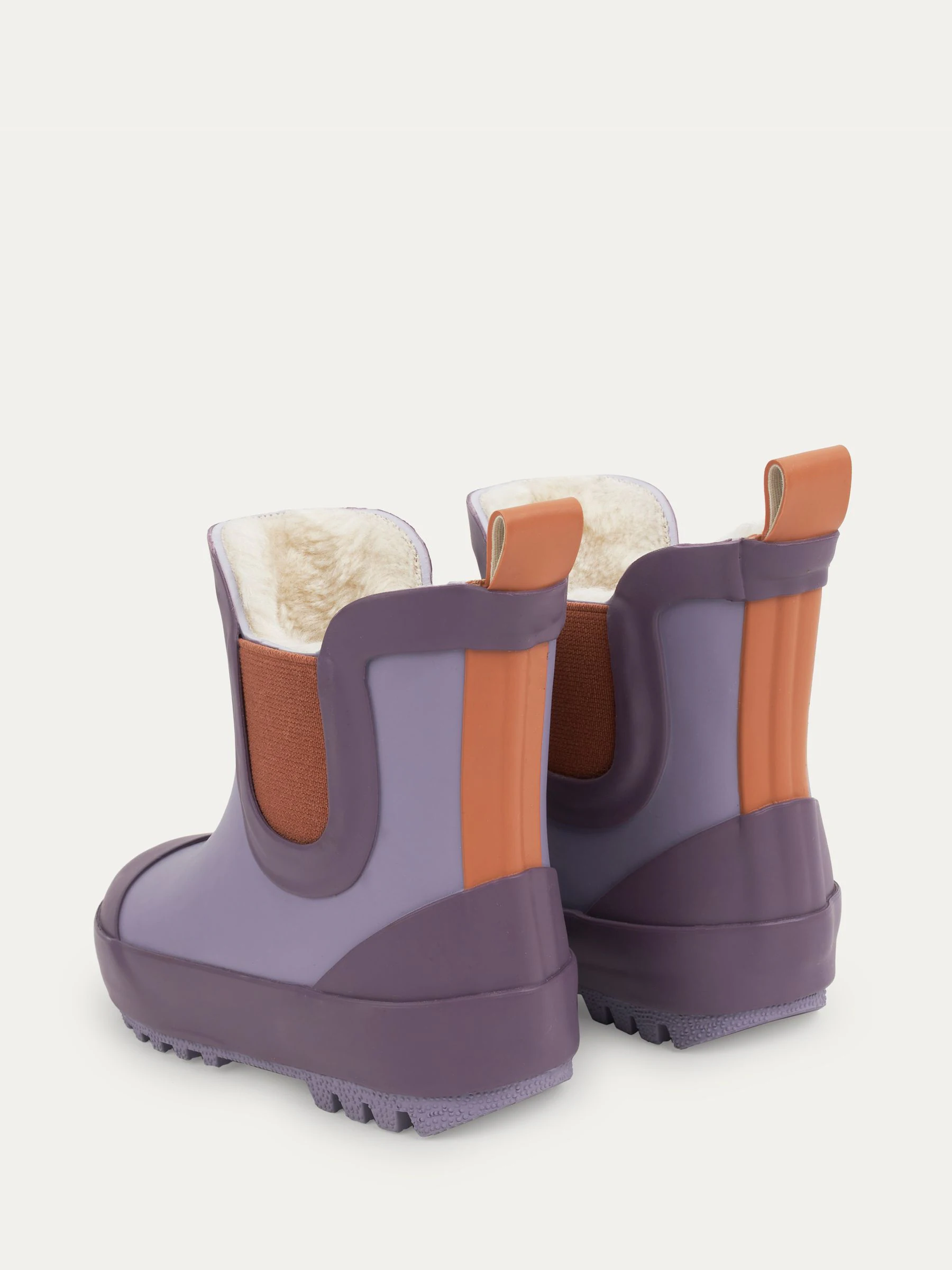 Paars - KIDLY By MORI Cosy Fleece Lined Short Wellies