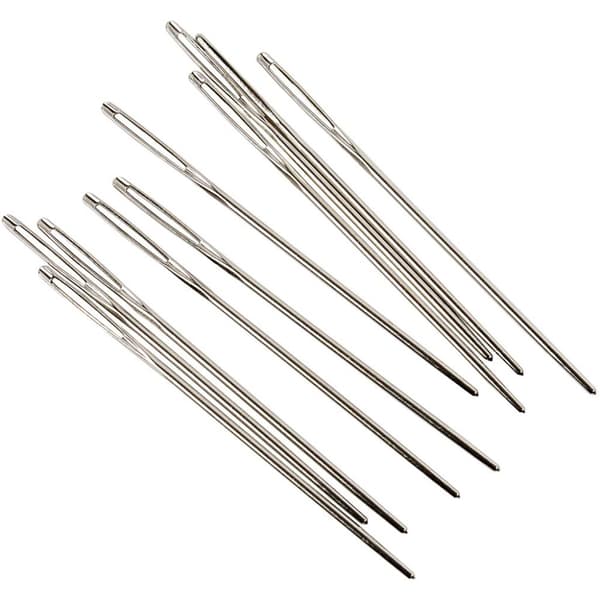 Broderinål, Øyemål 9 mm , nr. 18, L: 50 mm, uten spiss, 25 stk./ 1 pk.