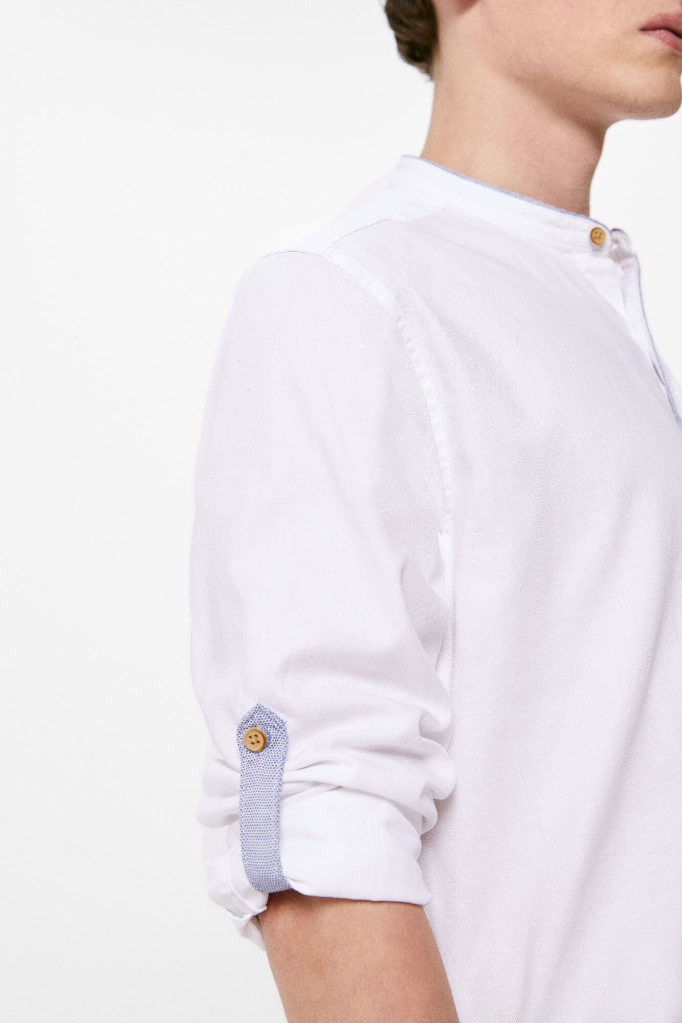 Camisa estilo Mao - branca