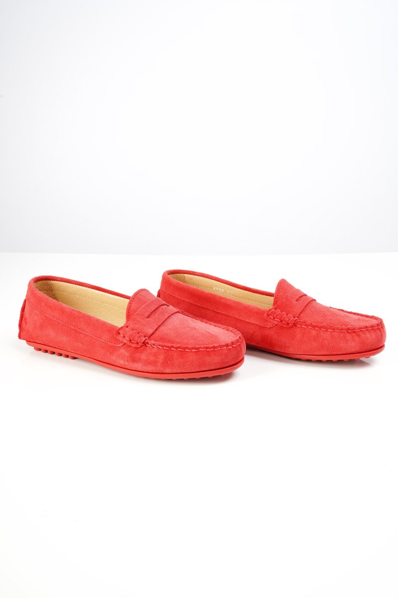 Mocassins suèdine femme - cuir