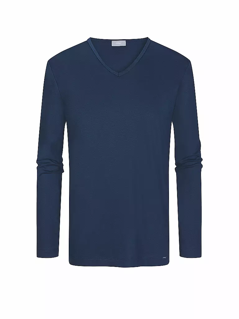 MEY Pyjama Langarmshirt Neptune blau