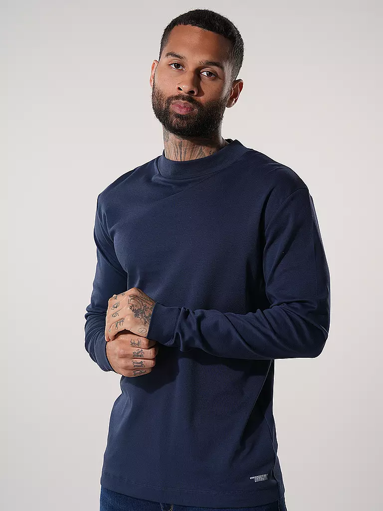 DRYKORN Langarmshirt Drynamic Moritz dunkelblau