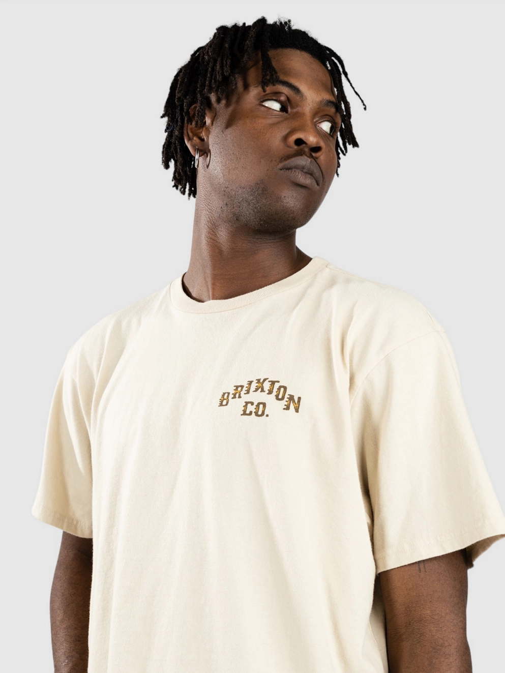 Brixton Homer Stt T-Shirt cream classic wash