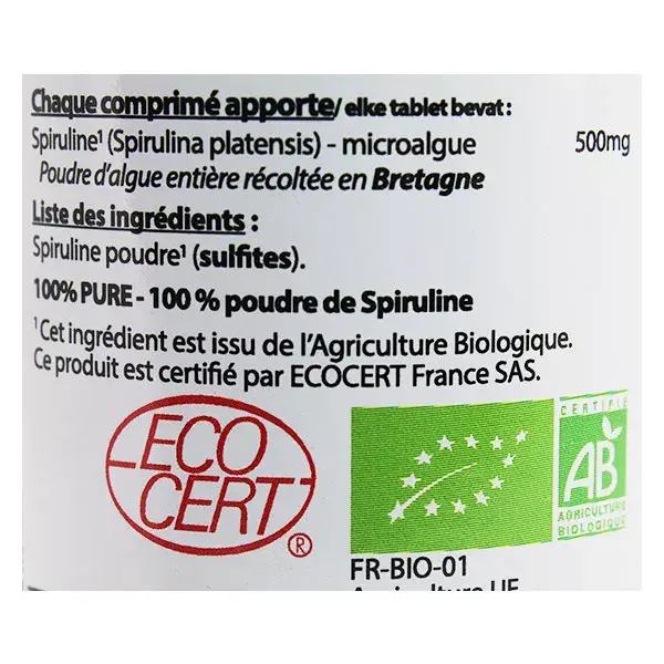 Vit'all+ Spirulina 500mg Orgânica 60 comprimidos