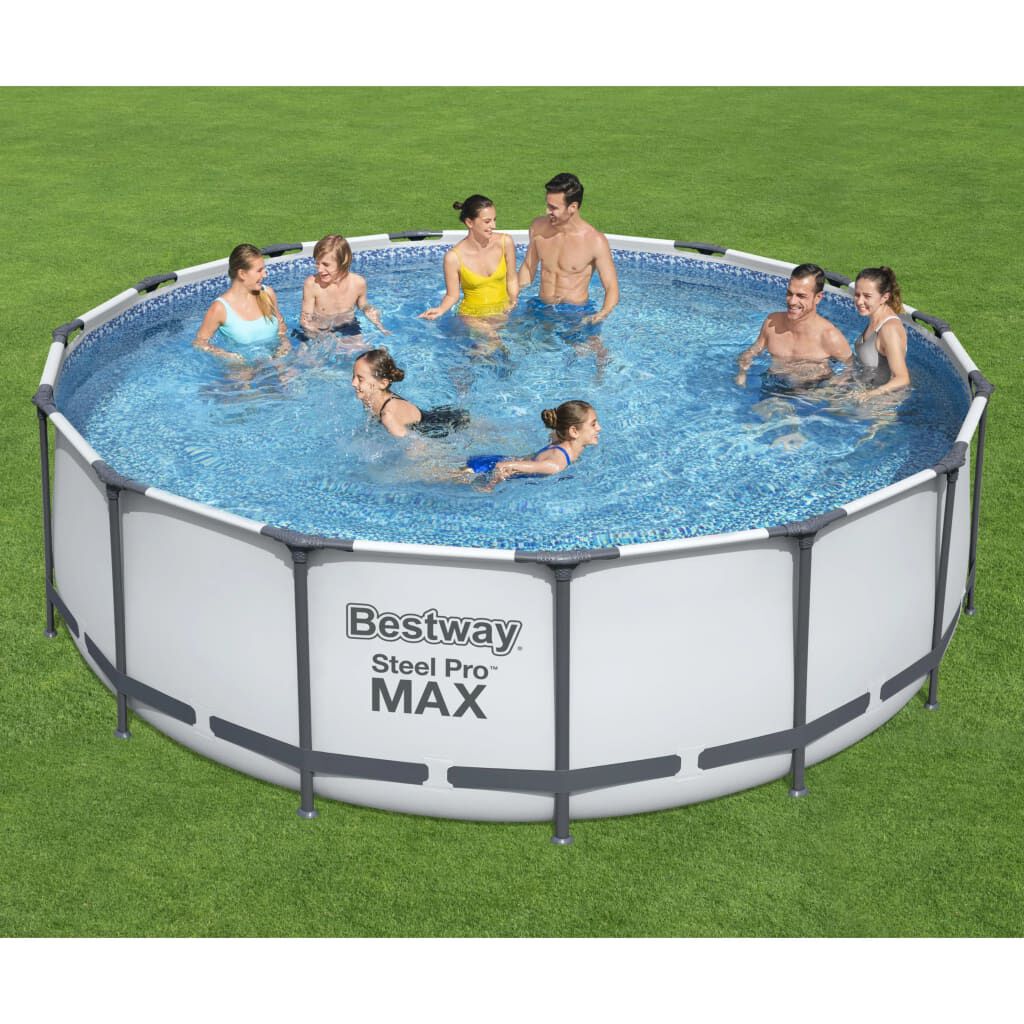Bestway Steel Pro MAX tuinzwembad met set, rond, 457x122 cm