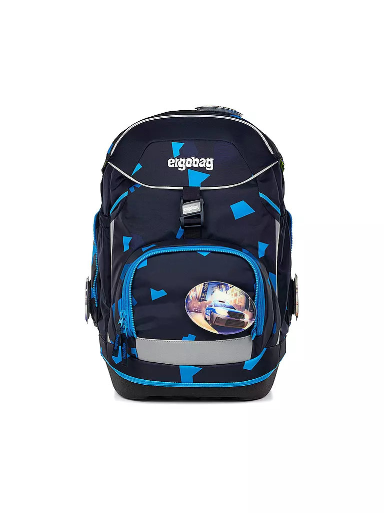 ERGOBAG Schultasche Set 6tlg Pack Verfolgungsjagd schwarz