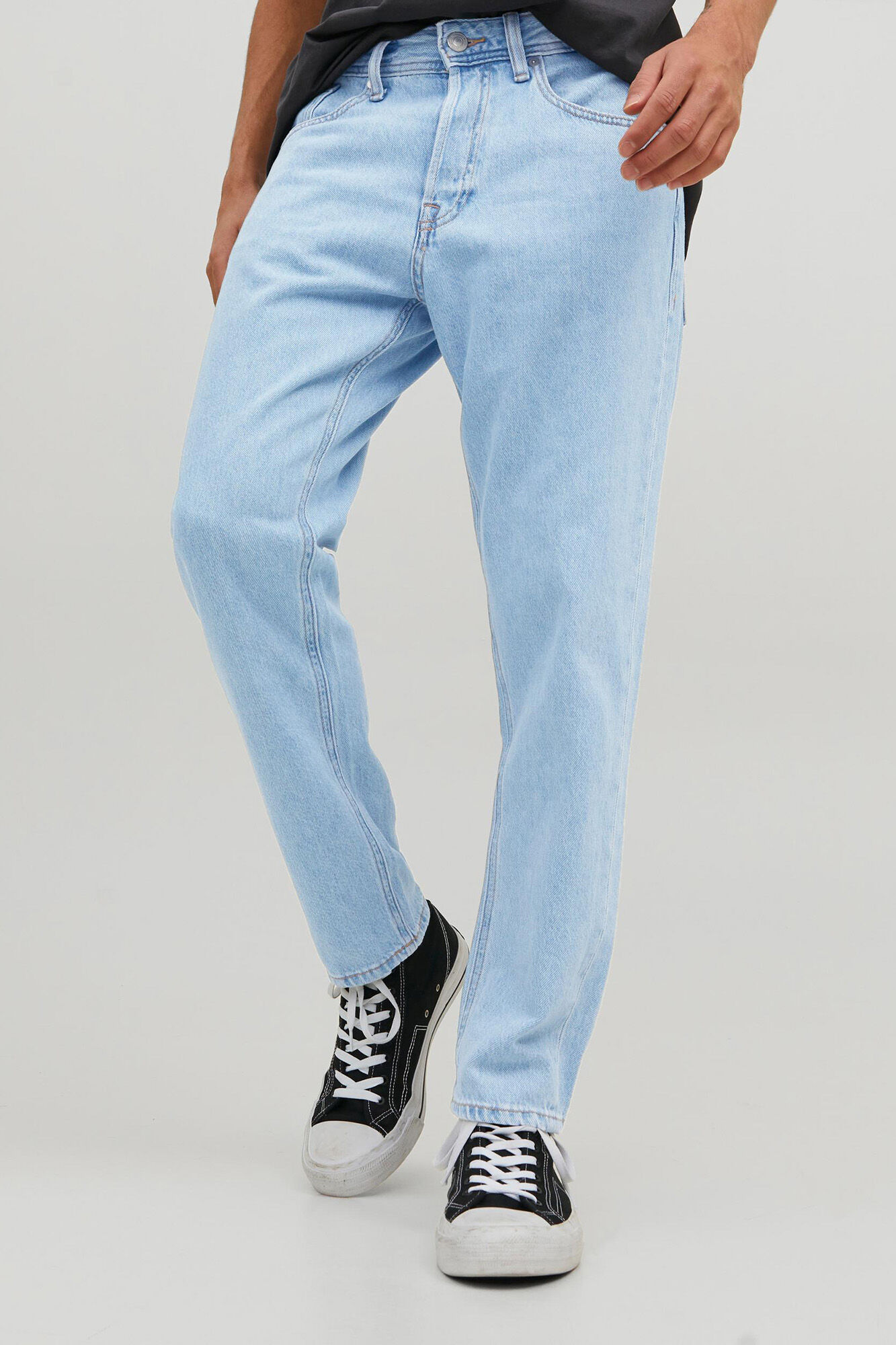calça jeans Frank cropped azul claro