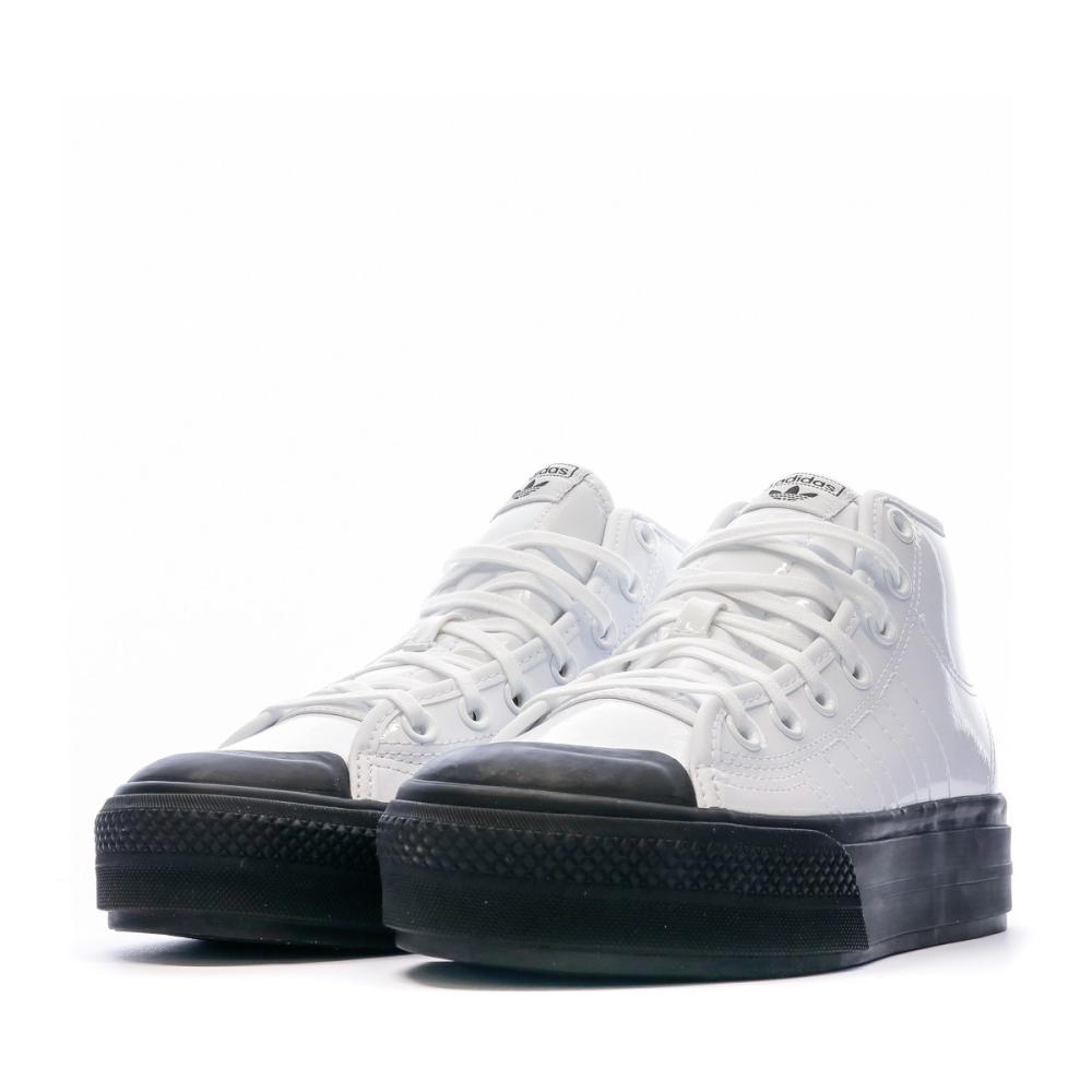 Adidas Baskets Blanc/Noir Femme Adidas Adidas Nizza