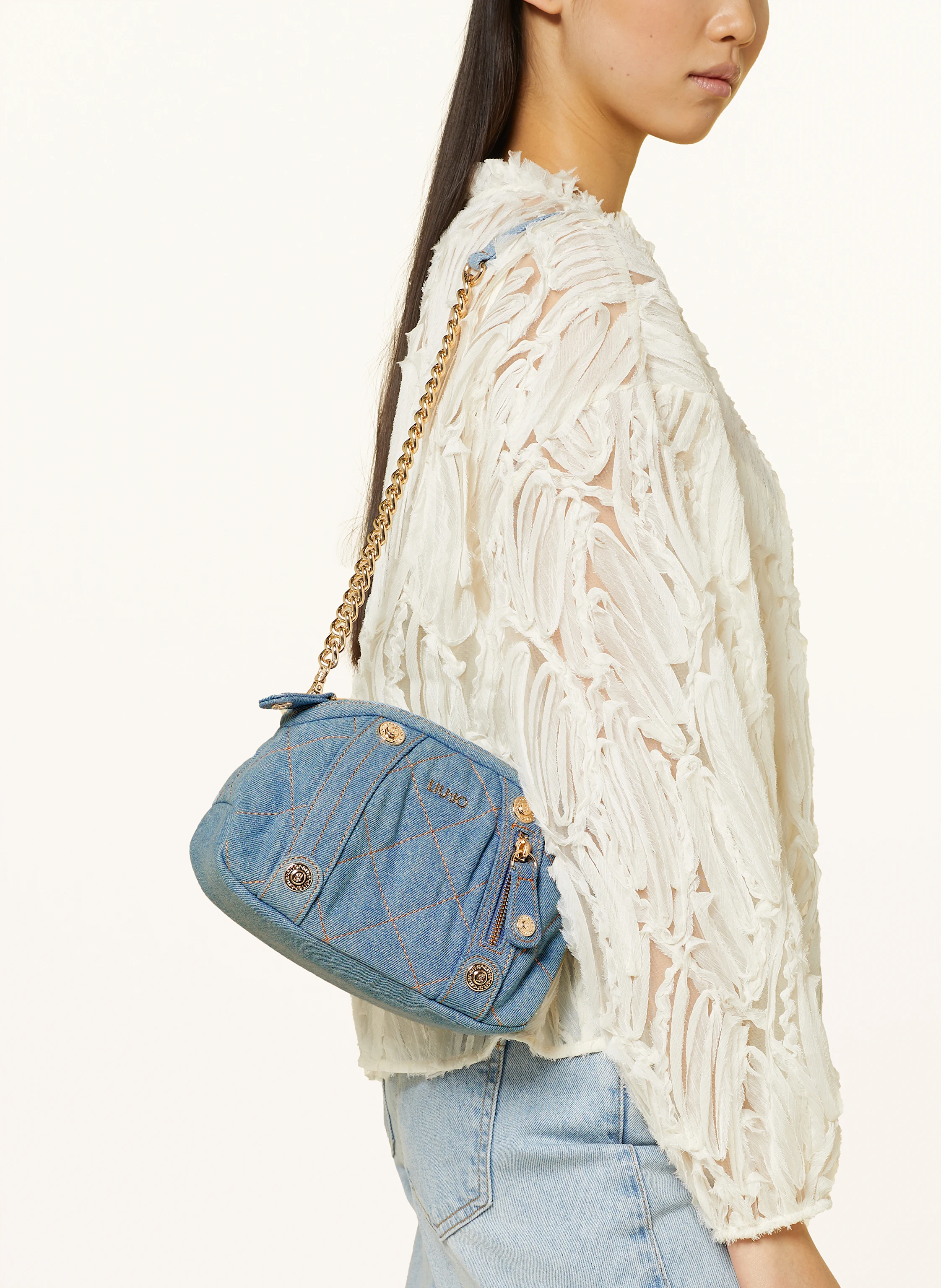 LIU JO Schultertasche KATE SMALL mit Nieten