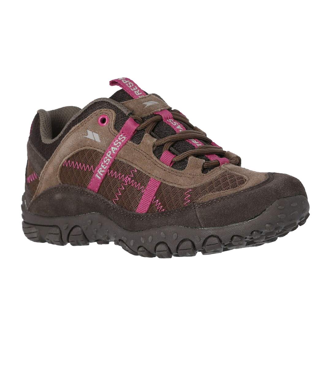 Trespass - Chaussures de marche FELL - Femme (Marron foncé/rose) - UTTP154