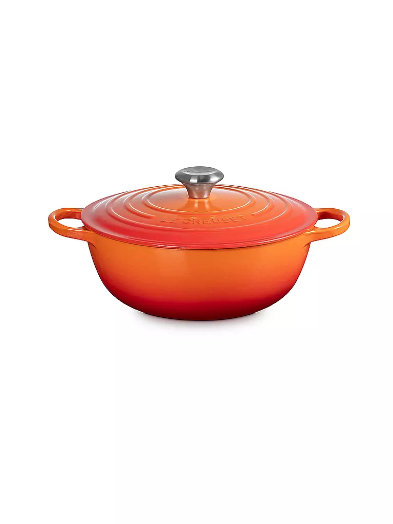 LE CREUSET Kochtopf 26cm LA MARMITE SIGNATURE Ofenrot  orange