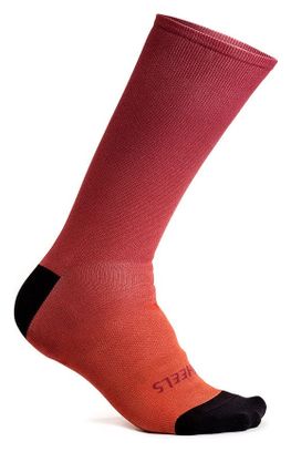 Chaussettes 7Mesh Fading Light Brickwork Rouge