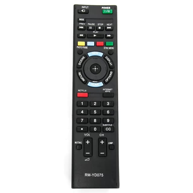 Udskiftning af fjernbetjening til RM-YD075 til Sony TV
