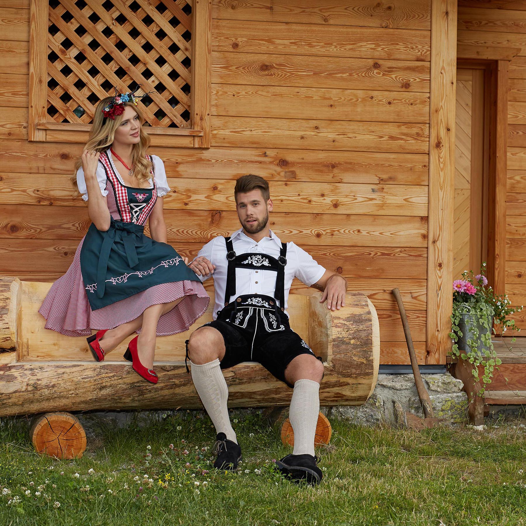 tectake® Frauenkostüm Mini-Dirndl Berchtesgaden Modell 2