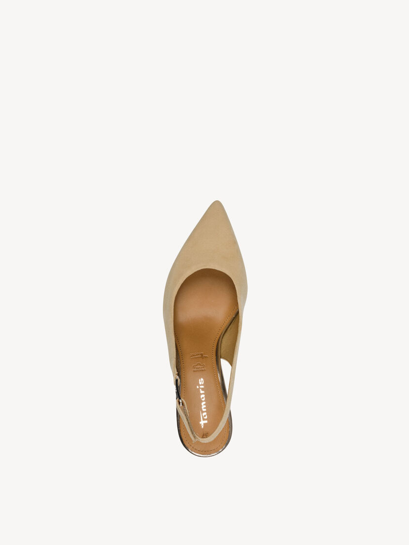 Leren Slingpumps - beige