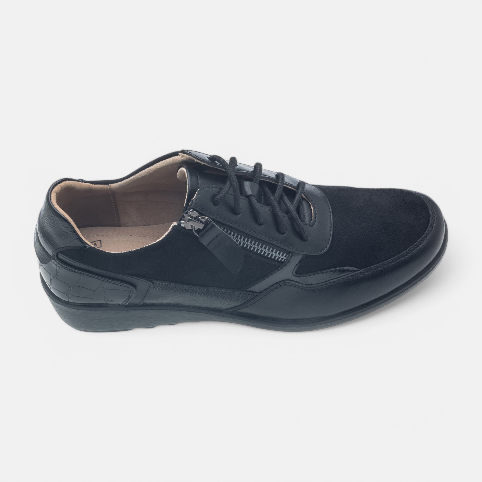 Derbies pieds sensibles Femme noir