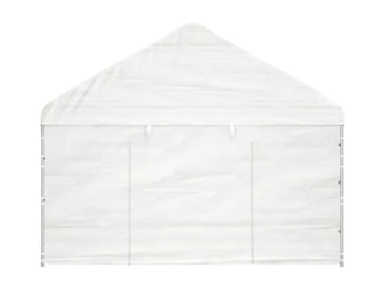 Belvédère avec toit blanc 13,38x4,08x3,22 m polyéthylène