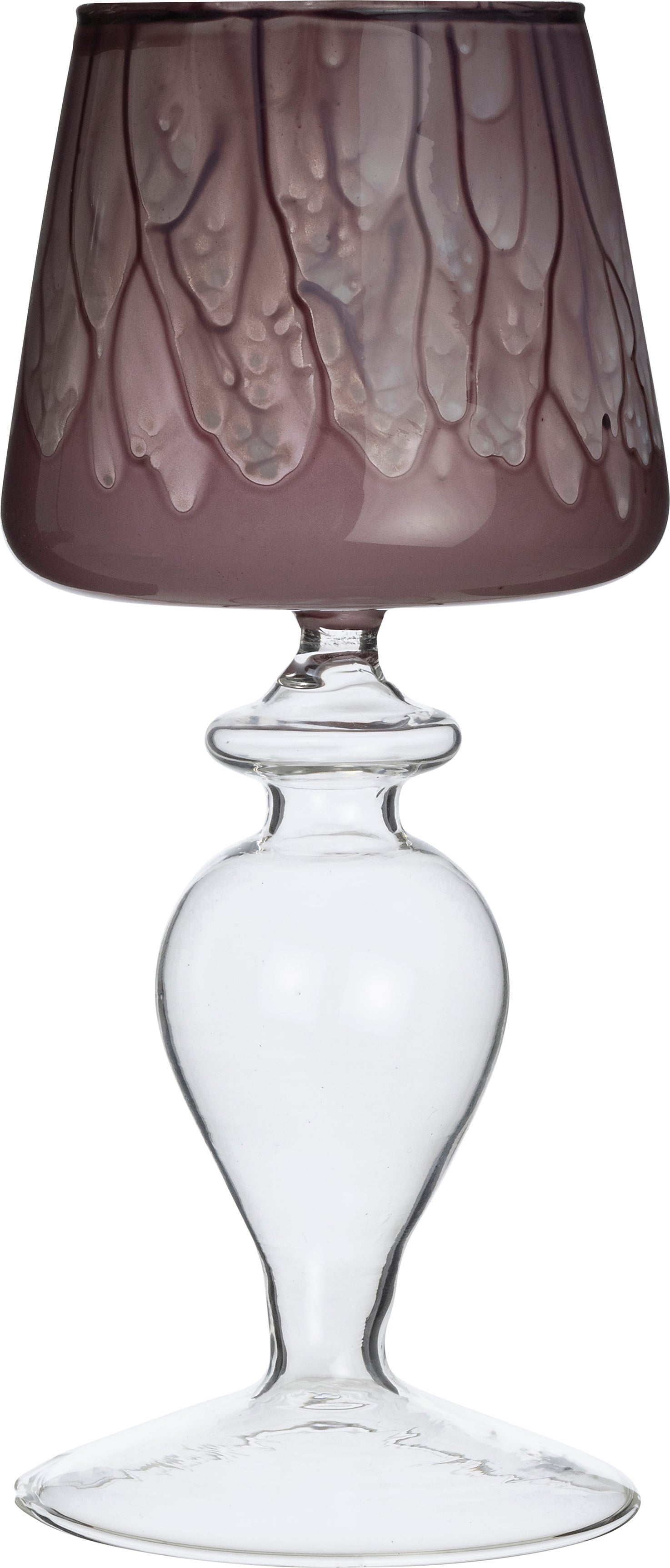 Intratuin waxinelichthouder Lamba paars D 8 H 17,5 cm