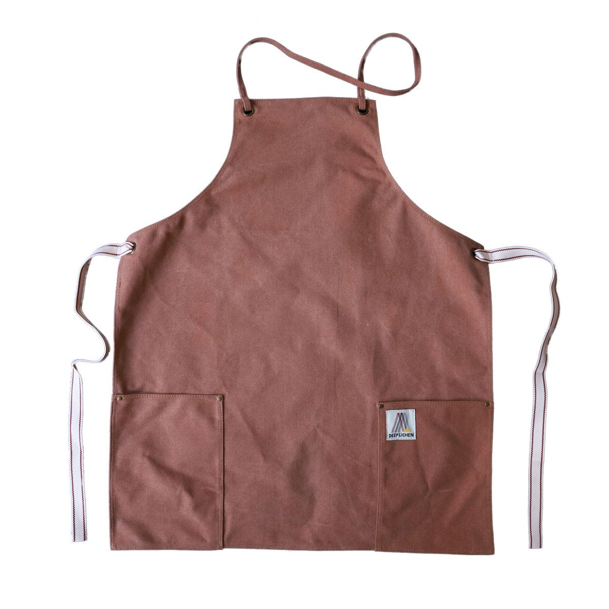 Tablier de cuisine marron .