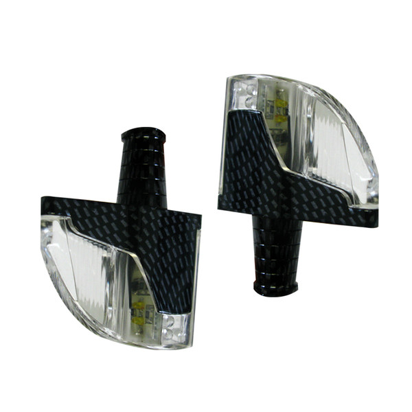Dafy Moto - Clignotants Mag Led PMx2 Carbone Argent