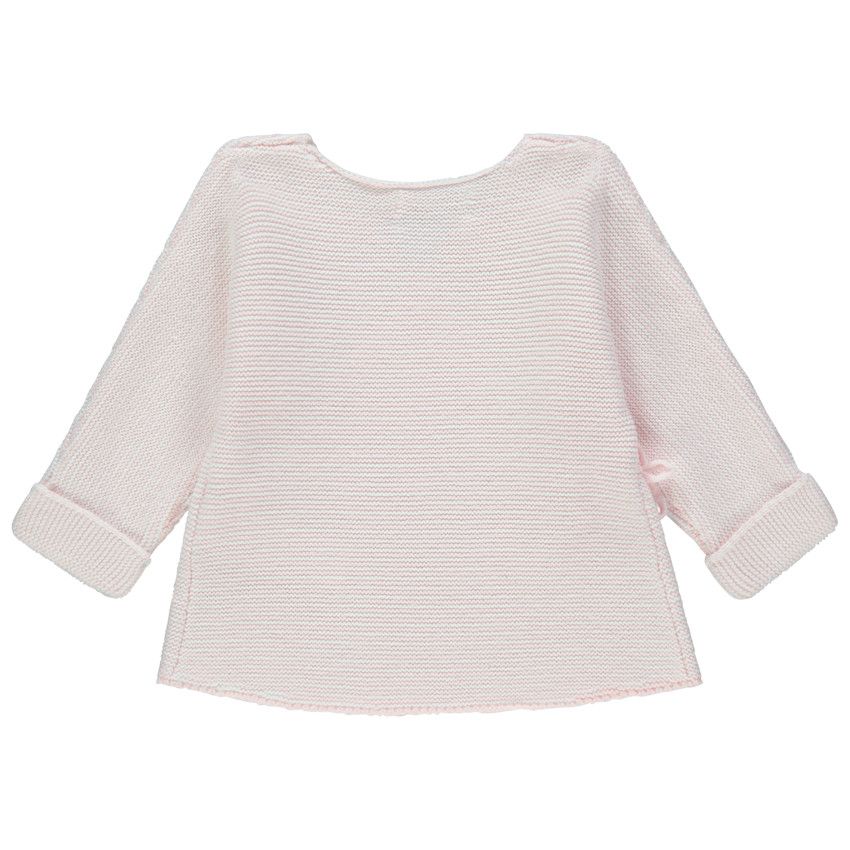 Brassière de naissance unie rose en coton bio - Rose