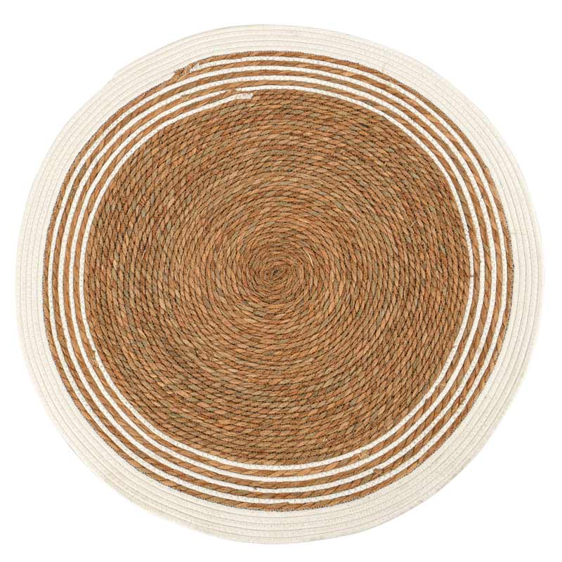 Tapis 'Evasion côtière' rond